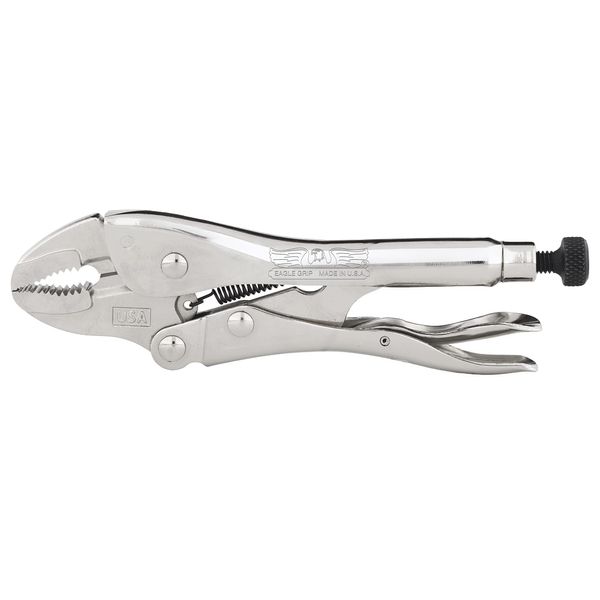 Malco Eagle Grip LP7WC 7 in. Curved Jaw Locking Pliers with Wire Cutter