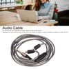 A2DC jack earphone cable, headphone upgrade cable with microphone such as ATH CKS1100, E40, E50, E70, LS200, LS300 etc