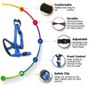 CHEOTIME AntiPull Dog Headcollar, Breathable Dog Muzzle with Adjustable Strap, Humanized Design, Enhanced Control, L Size, Orange