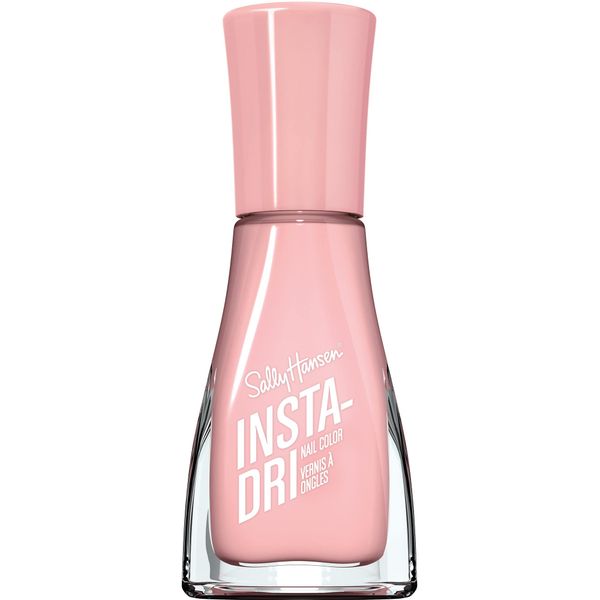 Sally Hansen Insta Dri, Petal Pusher, 3-in-1 Formula, Color Nail Polish, 0.31 Oz, Quick Dry Nail Polish, Nail Polish, Top Coat Nails, Full Coverage Formula, One Stroke, One Coat