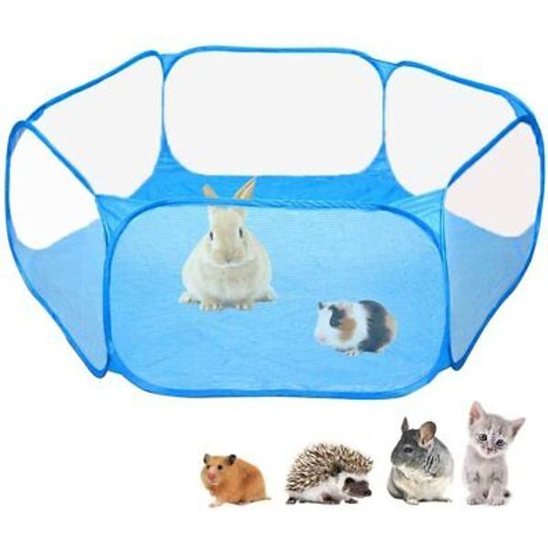 Amakunft Small Animals C&C Cage Tent, Breathable & Transparent Pet Playpen Pop …