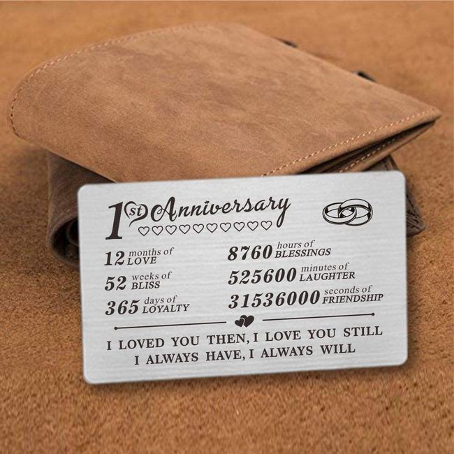 Paper Anniversary Gifts for Men, for Boyfriend, for Husband, 1