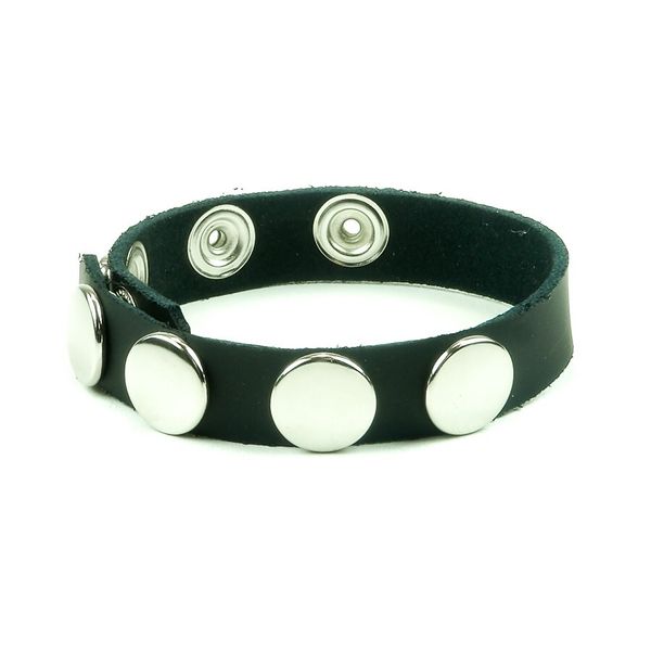 Cock Strap LEATHER  Stainless Snaps Handmade In USA