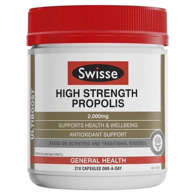 Swisse Ultiboost High Strength Propolis Supports Health & Well Being 210 Tablets