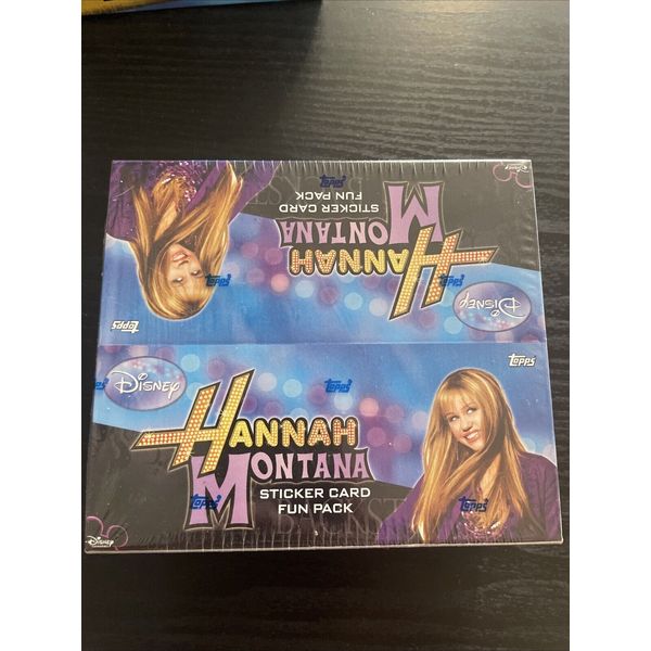 2008 TOPPS HANNAH MONTANA STICKER FUN PACK FACTORY SEALED 24 PACK BOX Disney