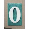 Mailbox with 3 number tile address on each side. weatherproof poly. Applewood.