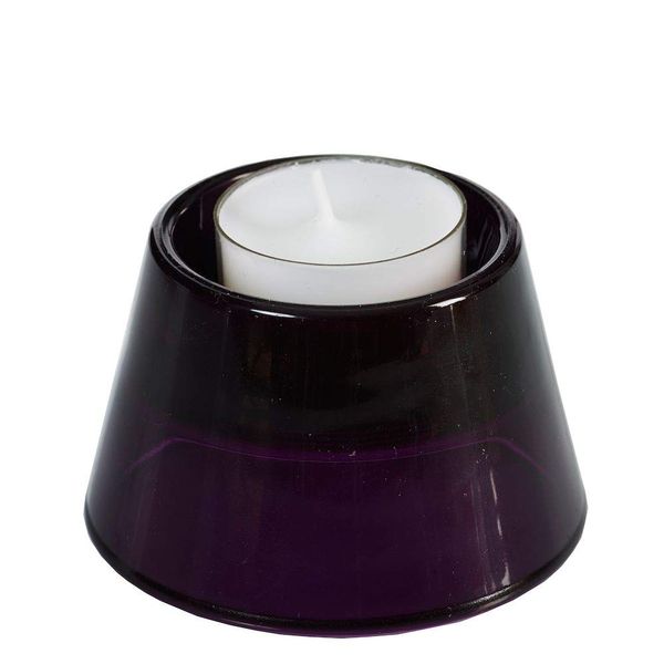 Spaas 6 Conical Tealight Holders, Aubergine