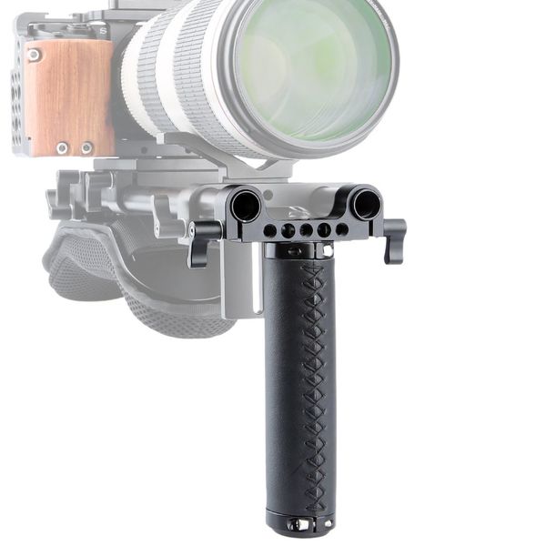 NICEYRIG DSLR Mid-handle Grip with 15mm Rod Clamp for Camera Stabilizer Support