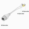 2-in-1 RJ45 Combiner POE Adapter Connector Security Camera Installation Power Cord, Wireless Access Point