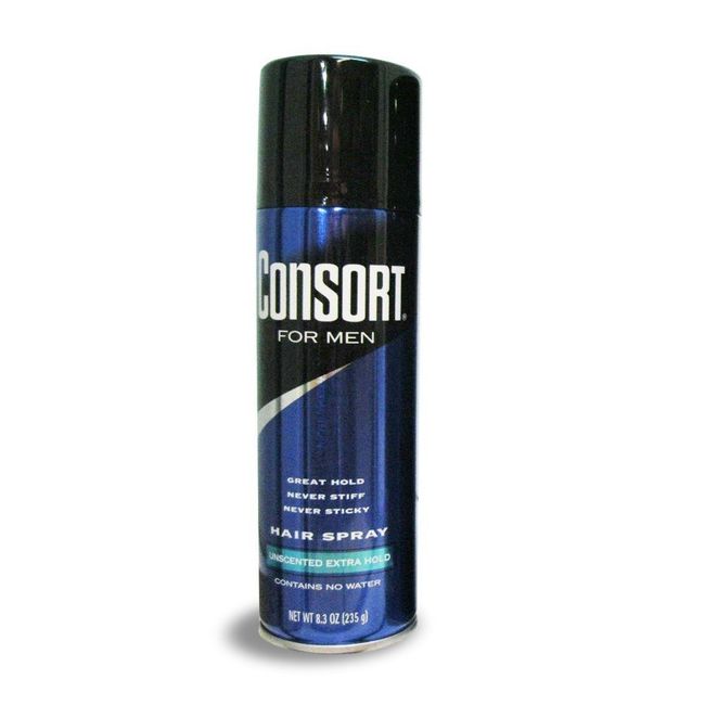 Consort Extra Hold Hair Spray, Unscented, 8.3 Oz