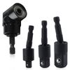 LEONTOOL 360° Rotating Hex Shank Impact Driver Socket Adapter Set Power Drill Socket Adapter Set Socket Adapter Set Socket Adapter Socket Adapter Angle Adapter 105 Degree L Type and Socket Adapter