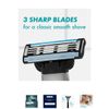 Gillette Mach3 Razor Blade Refill ,Manual Razor Men , 4 count