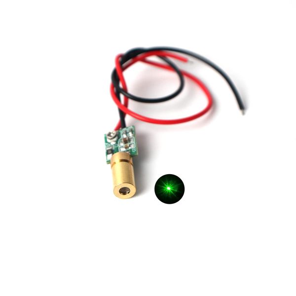 BEITESI Green line laser module, industrial laser module adjustable focus (6mm-point-1pack)