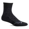 Sockwell Women's Bunion Crew Relief Sock, Black Solid - S/M