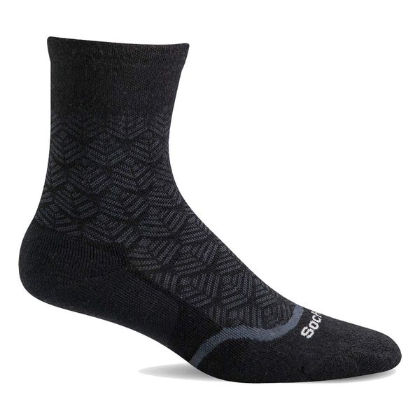 Sockwell Women's Bunion Crew Relief Sock, Black Solid - S/M
