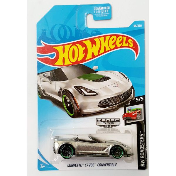 Hot Wheels Corvette C7 Z06 Convertible 95/250 Silver