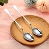 YSAMAX 20 cm Long Handle Latte Spoon Set of 6 Stainless Steel Spoon for Latte, Ice Cream, Sundae, Coffee Spoons Ideal for Home, Kitchen, Restaurant, Mixing, Luxurious Elegant Look, Ideal for Stirring