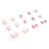 24 Pieces Rainbow Cute Peach Girly Nails For Taking Photos, Weddings, Coming-of-Age Ceremonies, Parties, After-Parties, False Nails, False Nails, Nail Tips