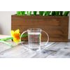 Harfield Clear 2-Handled Beaker & Narrow Spout Reusable Virtually Unbreakable Polycarbonate Plastic