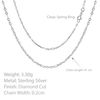 Tuscany Silver Women's 2mm Diamond Cut Figaro Chain 41cm/16