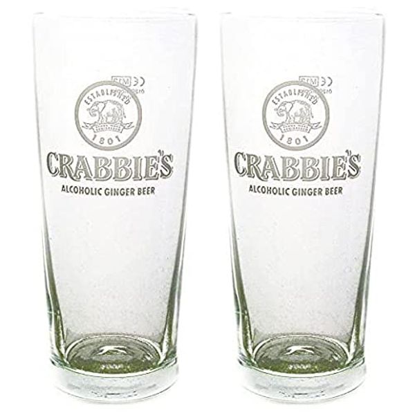 Professional Barware 2 x Crabbies Pint Glass