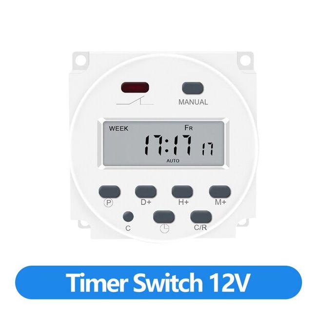 New 24 Hours Mechanical Programmable Din Rail Timer Switch Relay 220V AC 16A