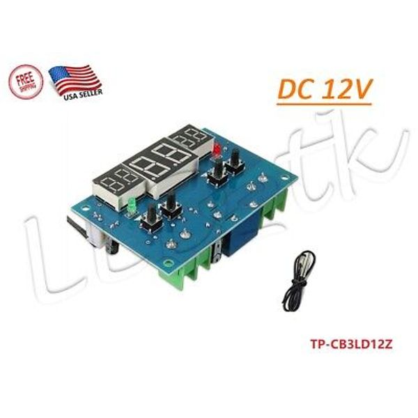 Digital Microcomputer Thermostat Controller Switch Temperature Sensor 12V 3 LED