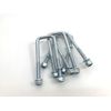 U Bolt Square M10 Thread 40mm Inner Width x 100mm Length with Nuts and Washers (4)