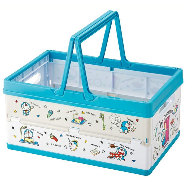 Skater BWOT13-A Folding Storage Box, Toy Box, With Handles, Stacking Basket, Doraemon, 15.0 x 9.8 x 7.7 inches (38 x 25 x 19.5 cm)