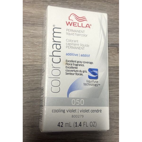 Wella Color Charm Permanent Liquid Toner [050] Cooling Violet 1.4 oz /42ml