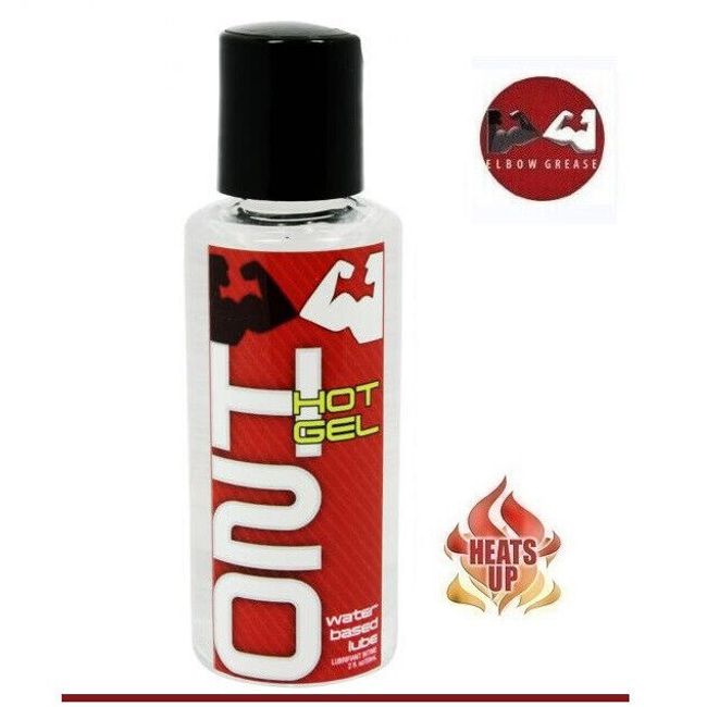 Elbow Grease Hot Gel H20 Sex Lube WARMING Water-Based Personal Lubricant 2.4oz