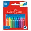 Faber Castell 12 Triangular Wax Crayons