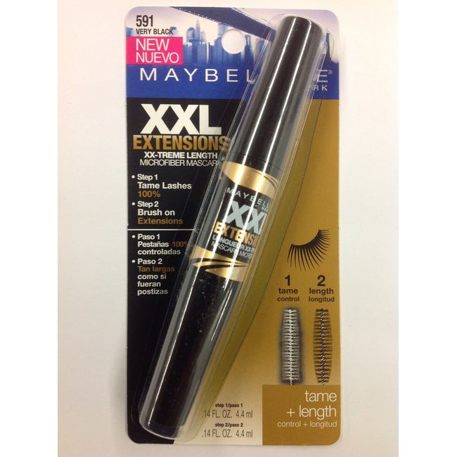 MAYBELLINE XXL EXTENSIONS MASCARA VERY BLACK 591