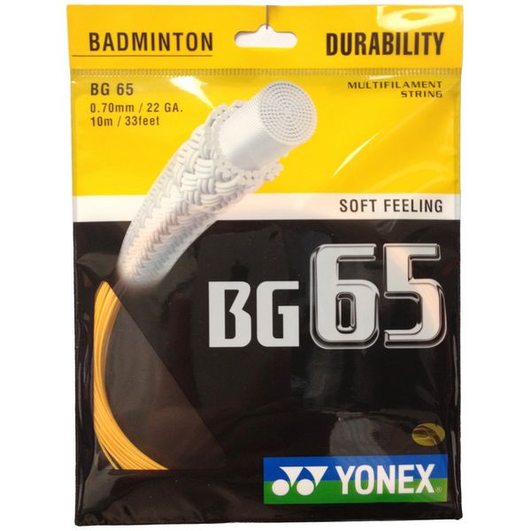 YONEX BG65 0.70mm Badminton Set (Orange)