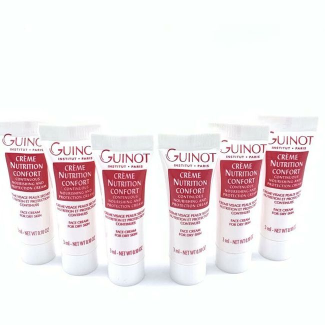 Guinot Continuous Nourishing & Protection Cream for Dry Skin [6 Travel Size]