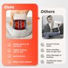 Cordless Heating Pad with Massager for Back, Portable Lower Back Massager, We...