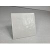 Vintage White Ceramic Tile 4.25 in Subway Square Rippled Matte Potters Touch