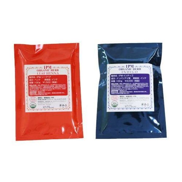 I.P.M Leaf Henna & Indigo (100% Natural Dye), Set of 2, 7.1 oz (200 g)