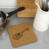 'Ukelele Instrument' Square Cork Trivet/Pot Stand (TR00027758)