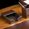 Dacasso A3609 4 x 6 Desktop Memo Holder, Dark Brown