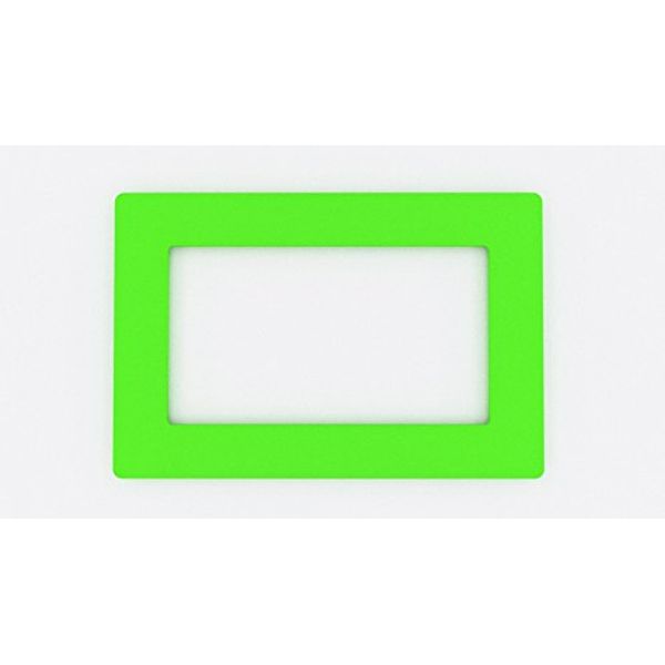 Focus Plastics DOUBLE LIGHT SWITCH SOCKET COLOURED ACRYLIC SURROUND FINGER PLATE - HUGE COLOUR CHOICE (Lime Green)