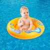 TSHAOUN Safe Seat Inflatable Swimming Float, Inflatable Float Swimming Ring, Swimming Float, Double Layer Round Swimming Ring (Yellow)