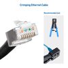 Cable Matters Pack of 100 Shielded RJ45 Passthrough Connector (Cat 6A Ends / Cat6A Connector / RJ45 Modular Plugs/Ethernet Plugs/Network Connector) for Solid or Stranded S/FTP Ethernet Cable