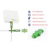 Elfcam® - Fiber Optic Single-Mode SC/APC to SC/APC Cable, 1m / 3.28ft, with Coupler, FTTH Compatible, White