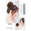 YOYO Scrunchie Wig, Buns Wig, Chignon, Japanese Clothing, For Kids, 100% Human Hair, Wig, Shichi-Go-San Hair Ornament, Kids, Bulk Wig, Curly Wig, Light Brown