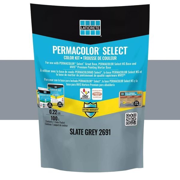 Permacolor SELECT Grout Color Kit (40+ Colors Available) (Slate Grey)