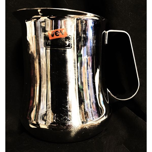 VEV Vigano Size 10/12 Cups Stainless Frothing Pitcher,18/10 Italy PET RESCUE