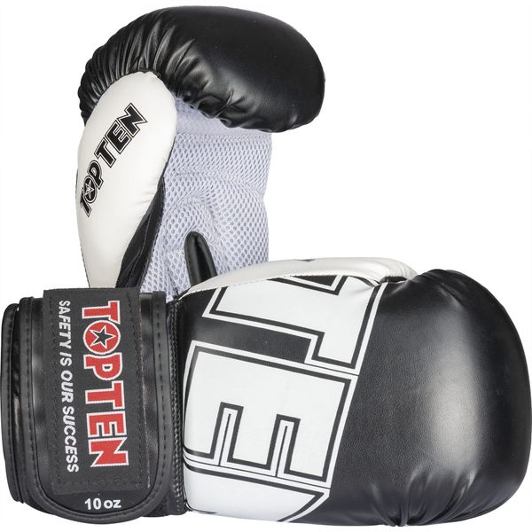 Black Top Ten NK3 Boxing Gloves