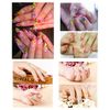 Nail Art Accessories 12-color three-dimensional nail dry flowers 60 Starry plus 60 five flower