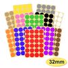 360 x Green Sticky Dots - 32mm - Round Colour Coding Dot Stickers - 15 Sheets